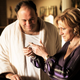 James Gandolfini and Edie Falco in The Sopranos